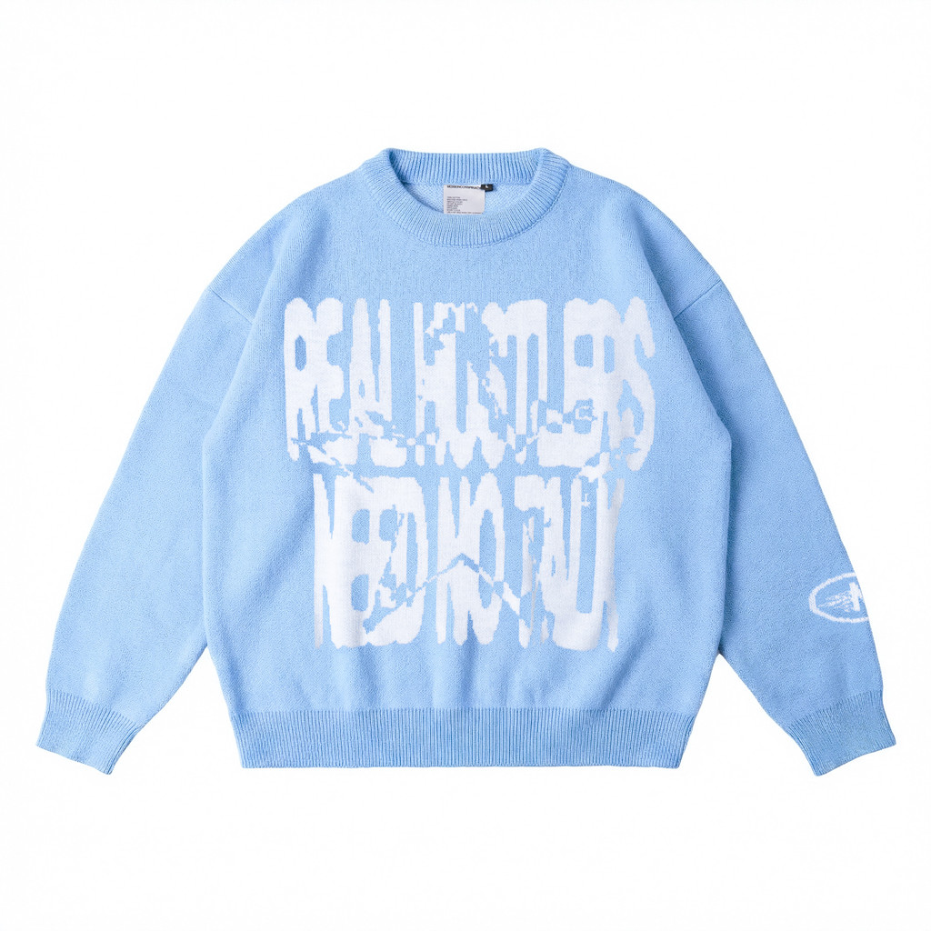 Moxie Sweater Knit Real - Sky Blue