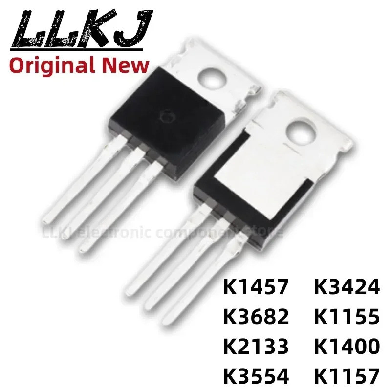 5pcs 2SK1457 K3424 K3682 K1155 K2133 K1400 K3554 K1157 TO-220 Field Effect ทรานซิสเตอร์