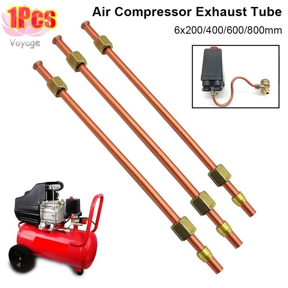 VOYAGER 1 ชิ้น Air Compressor ท่อไอเสีย, Bendable อลูมิเนียมทองแดง-plated ความดันวาล์วหลอด,ทนทาน 200