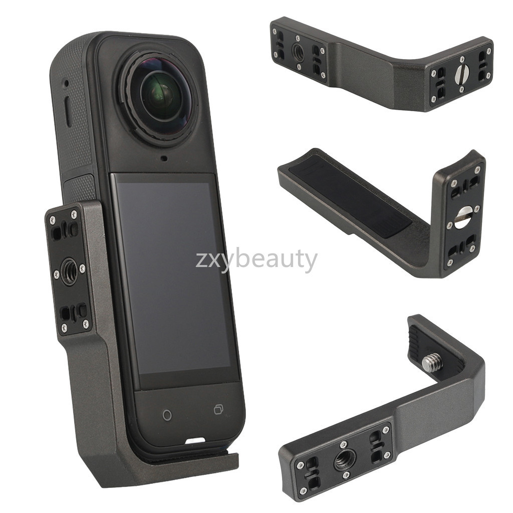 สําหรับ Insta360 X5 X4 X3 Magnetic Mount อะแดปเตอร์วงเล็บกล้อง L-Shaped สําหรับ 360X5 Insta 360X4 ขา