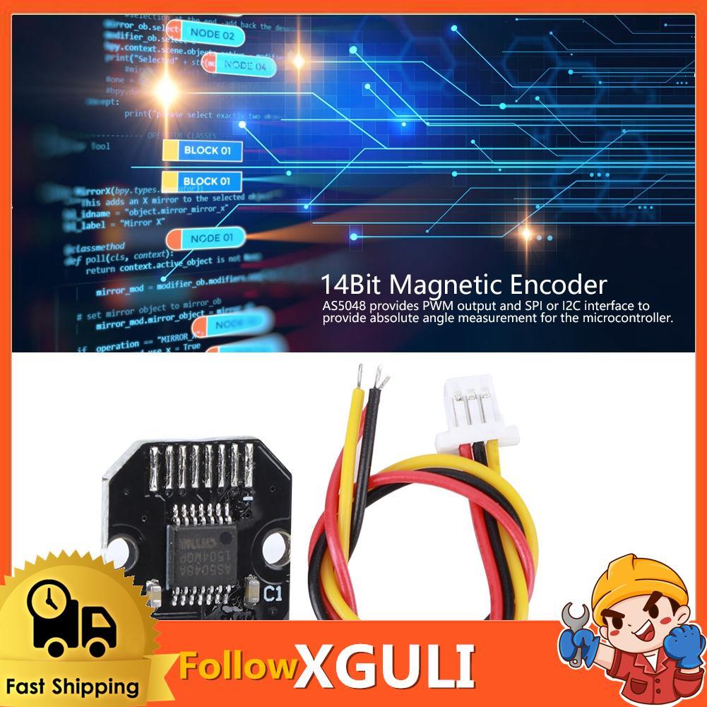 Xguli Xguli มอเตอร์ Encoder AS5048A แม่เหล็ก PWM อินเทอร์เฟซ SPI 14 บิตสำหรับ Brushless