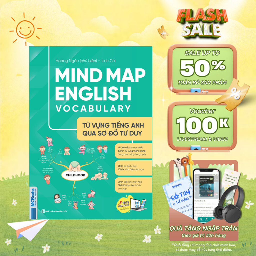 หนังสือ - Mind Map คําศัพท์ภาษาอังกฤษ - คําศัพท์ภาษาอังกฤษผ่าน Mind Map Mcbooks