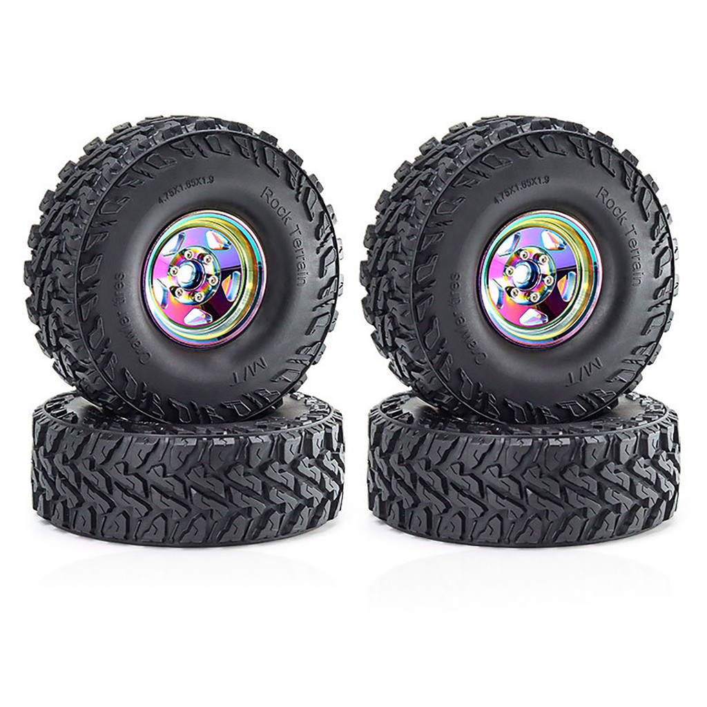 118 มม.1.9 นิ้ว Beadlock ล้อยางชุดสําหรับ 1/10 TRX4 TRX6 90046 SCX10 II III AXI03007 Gen7/8 D90 VS4-