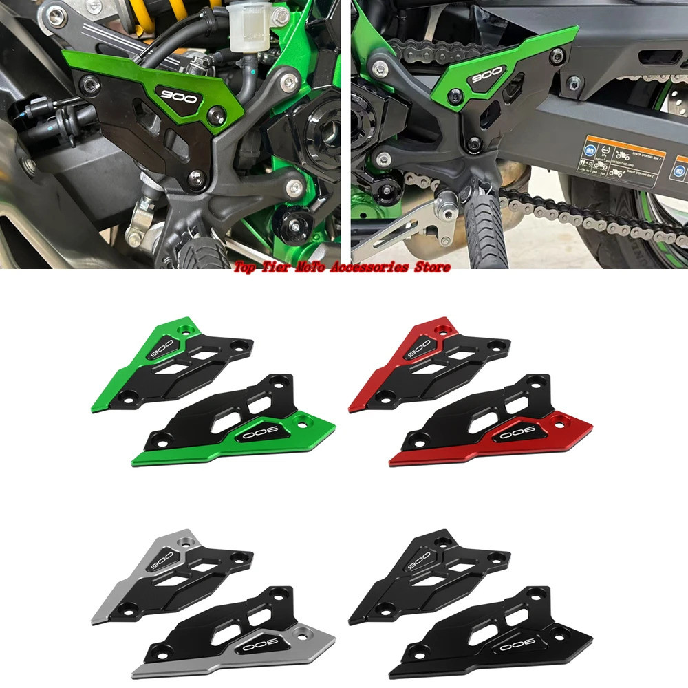 รถจักรยานยนต์เหยียบยามด้านหลังเหยียบส้นแผ่นตกแต่งอุปกรณ์เสริม z900อุปกรณ์เสริมใหม่พอดีสําหรับ z900 Z 900 2017-2023 2024