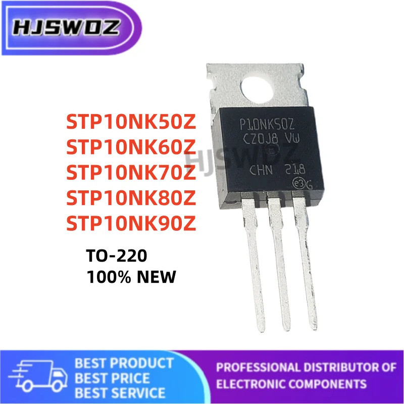 10 ชิ้น/ล็อตใหม่เอี่ยม STP10NK80Z STP10NK70Z STP10NK60Z STP10NK90Z STP10NK50Z P10NK80Z P10NK70Z P10N