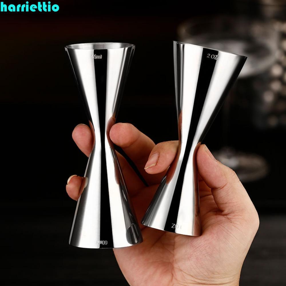 HARRIETTIO Cocktail Jigger ถ้วยออนซ์สแตนเลส