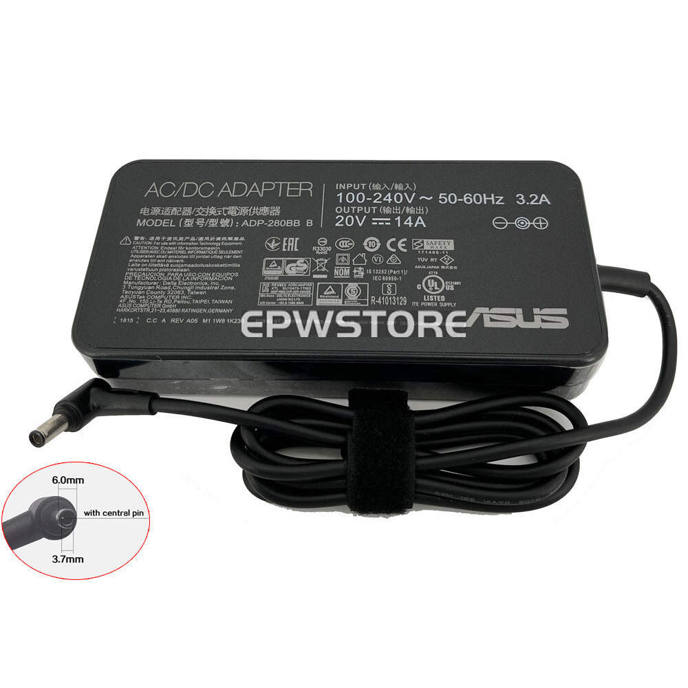 20V 14A 280W AC Adapter Charger สําหรับ ASUS ROG Strix G18 G814JI-N6030 18 "แล็ปท็อป