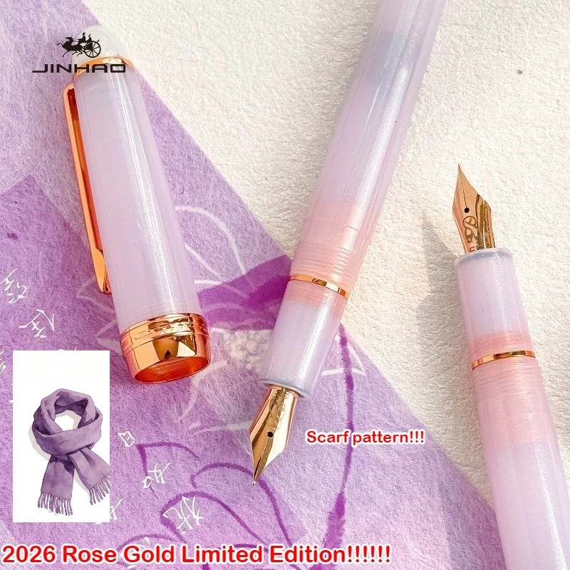 2026 Limited Edition JINHAO 82 Fountain ปากกาค็อกเทล Series EF/F/M Gold คลิปเขียน Smooth Office School Supplies เครื่องเขียน