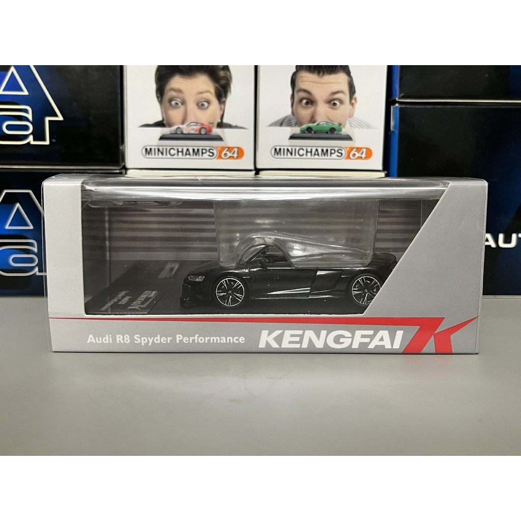 [Orphan] 1/64 Qihui Audi R8 Convertible Black ใหม่เอี่ยมยังไม่ได้เปิด, ไม่รวมข้อบกพร่องจากโรงงานเดิม