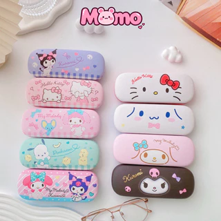 กล่องใส่แว่นตา Sanrio กล่องเก็บแว่นตา PU น่ารัก Kuromi Melody
