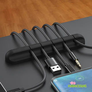 【NK】รางเก็บสายเคเบิลแบบ 1/3/5/7 ช่อง พร้อมคลิปจัดระเบียบสายเคเบิล USB อเนกประสงค์ จาก Life Tool