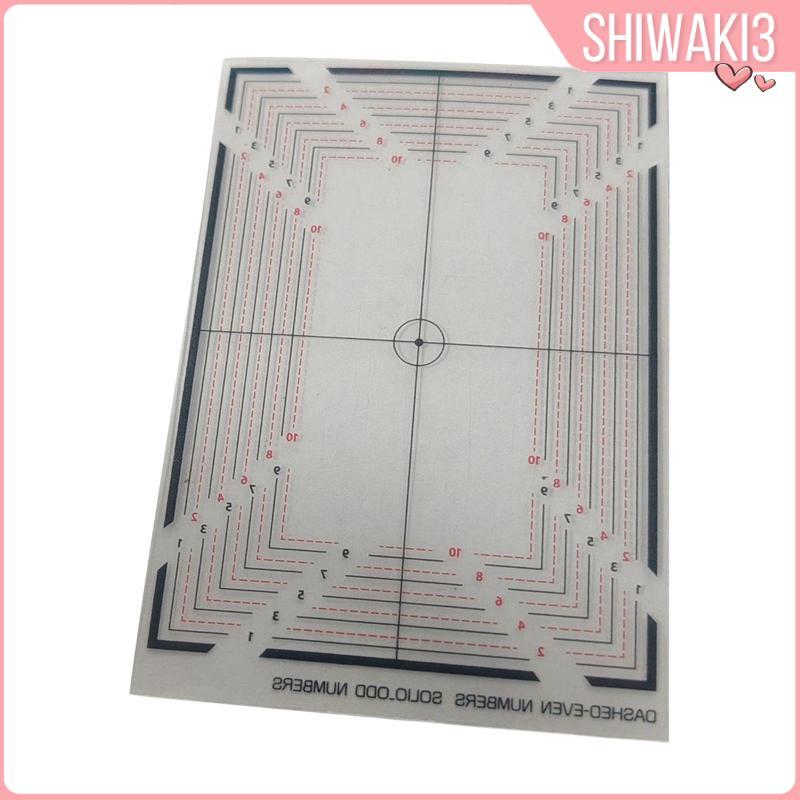 [Shiwaki3] PSA Card Grading Centering Tool บัตรการค้า Grading Plate การ์ดเทรดดิ้งเครื่องมือวัด Robust Construction แบบพกพา PET ยาวที่เชื่อถือได้ Centering