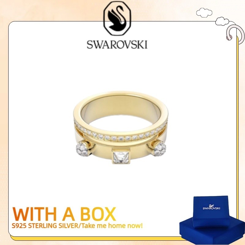 Swarovski Swan Jewelry Numina Crystal Ring Silver Diamond Gift Fashion