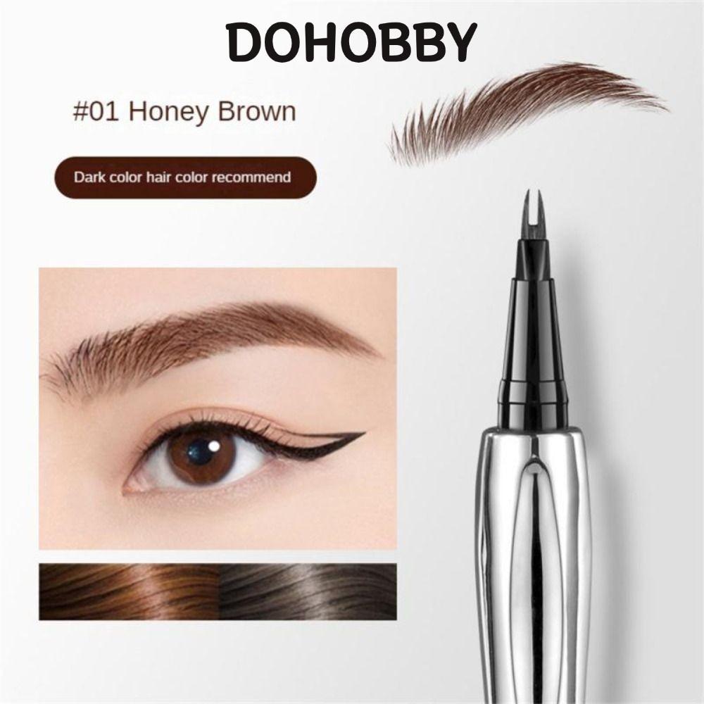 DOHOBBY ดินสอเขียนคิ้วติดทนนาน, ดินสอเขียนคิ้วน้ําธรรมชาติกันเหงื่อ, แต่งหน้ากันน้ําไม่ง่ายที่จะเป็นดินสอเขียนคิ้ว Binary