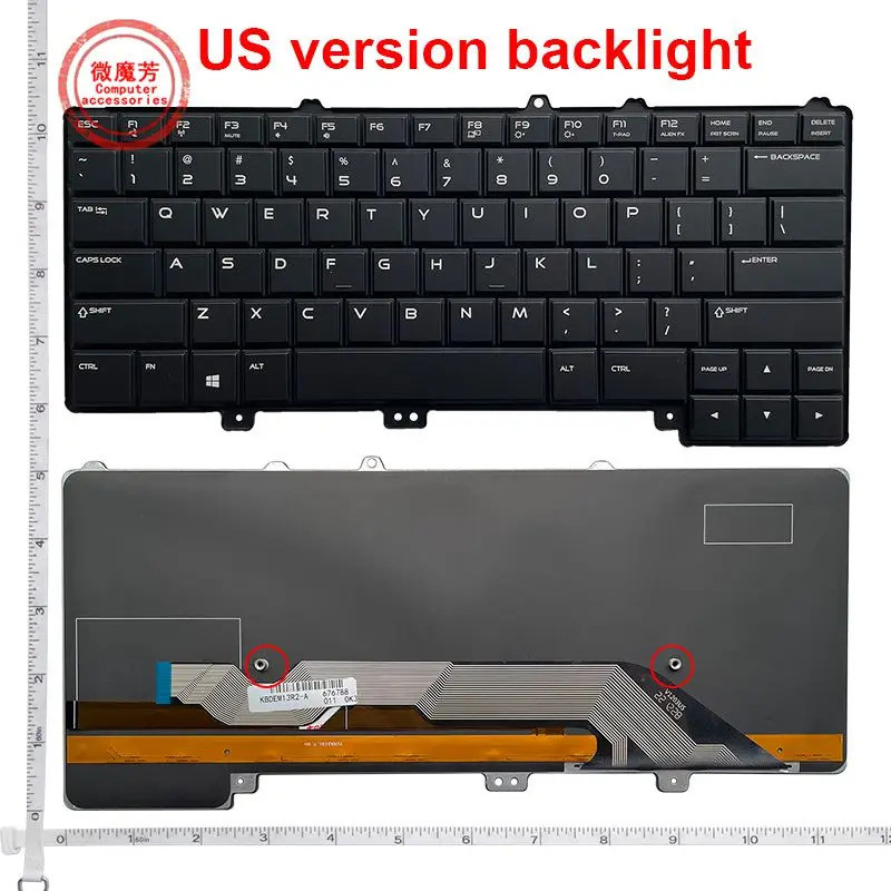 US แป้นพิมพ์ใหม่สําหรับ DELL AlienWare 13 R1 R2 15 R2 P42F P42F001 P56G M13X R2 M15X R2 แล็ปท็อปภาษา
