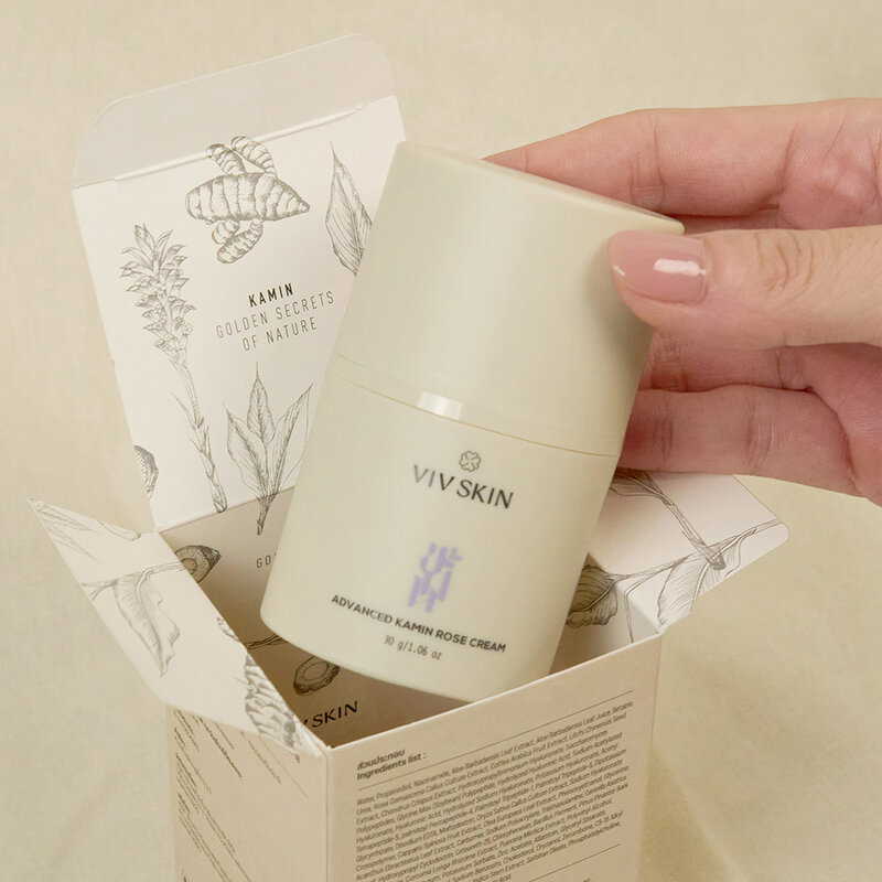 VIV SKIN Advanced Kamin Rose Cream [30g x 2pcs] ครีมขมิ้นโรส วิฟสกิน ช่วยลดริ้วรอย. — صورة 2