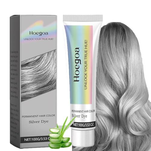 Detroitrain 2-in-1 Natural Essence Extract Silver Hair Dye - Silver Hair Dye, Detroit Rain Silver Ha