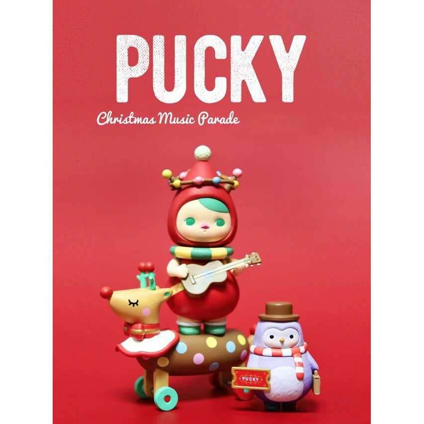 PUCKY PUCKY PUCKY Fairy Christmas Tour Series POPMART POPMART Mystery Box ยืนยันสไตล์รูปของขวัญ