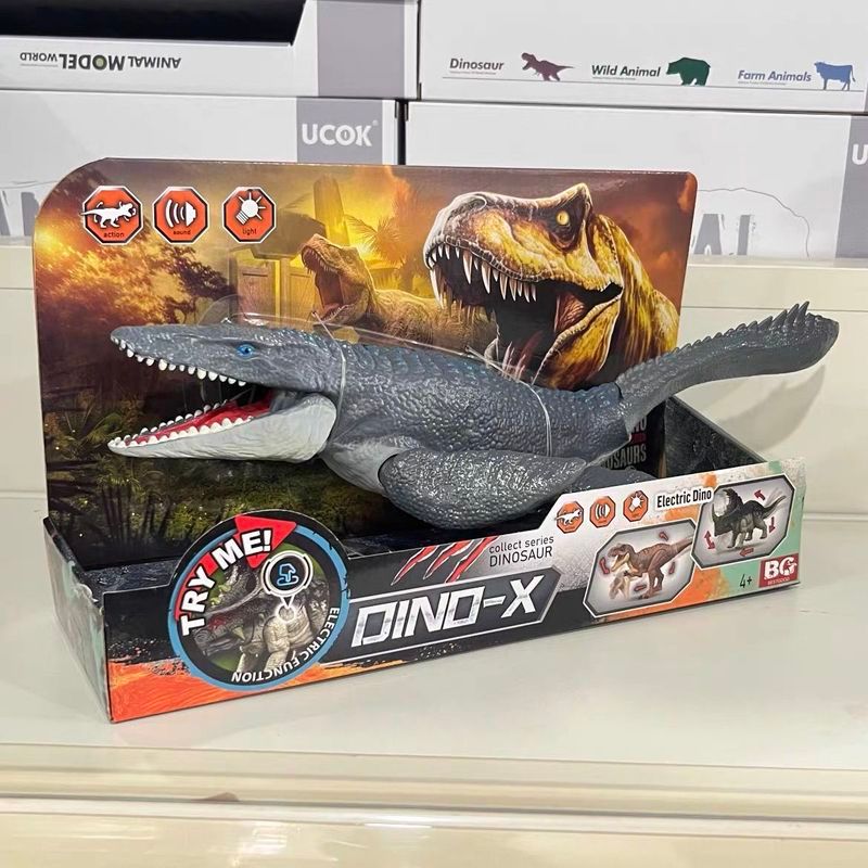 ของเล่นไดโนเสาร์เสียงขนาดใหญ่ Mosasaurus Ankylosaurus Bullossom Tyrannosaurus Rex รุ่นของขวัญ 6 ถึง 12 ปี