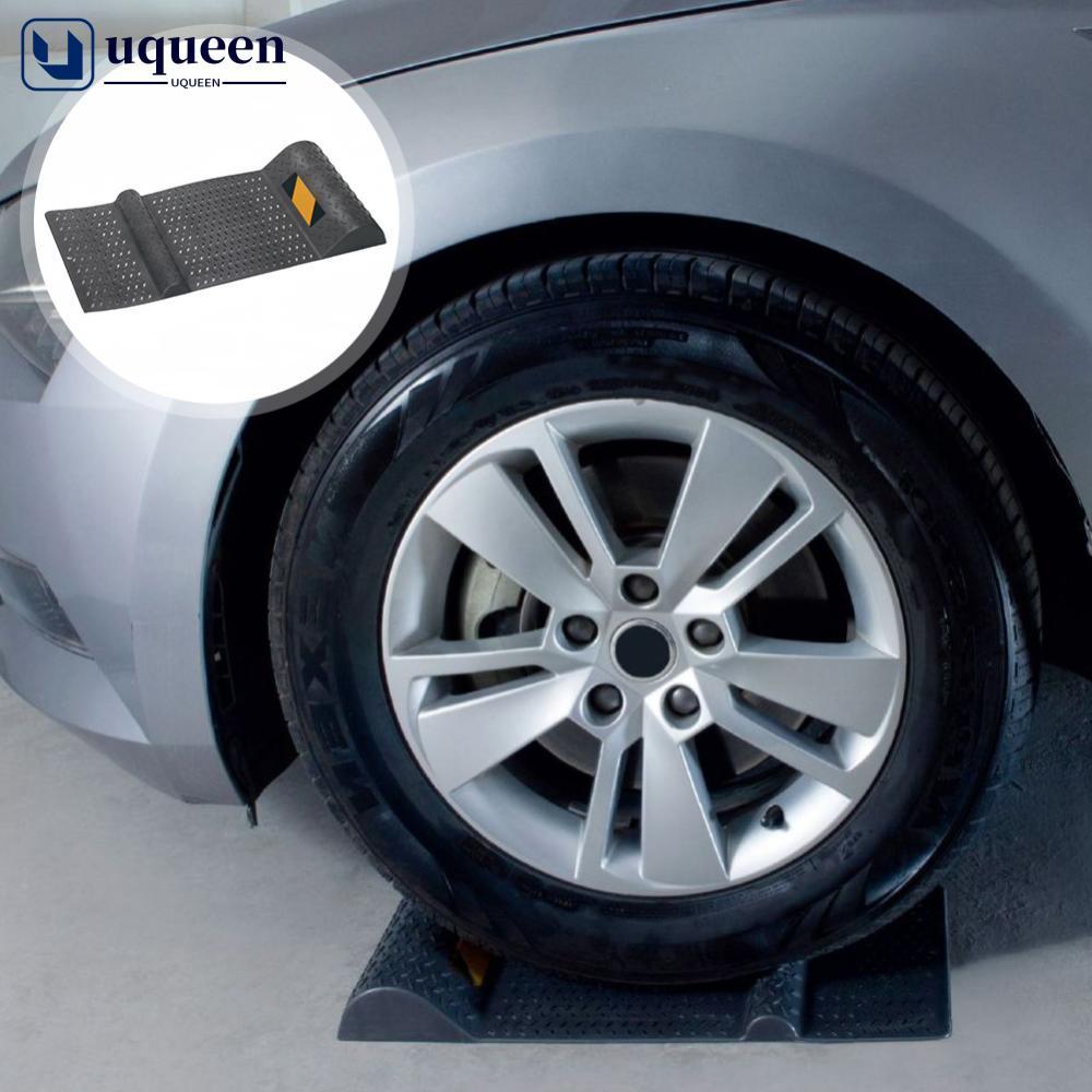 UQUEEN ล้อรถลื่น Chock ตําแหน่ง Stopper Pads Auto โรงรถที่จอดรถ Aid ปลั๊กยางอัตโนมัติที่จอดรถอุปกรณ์