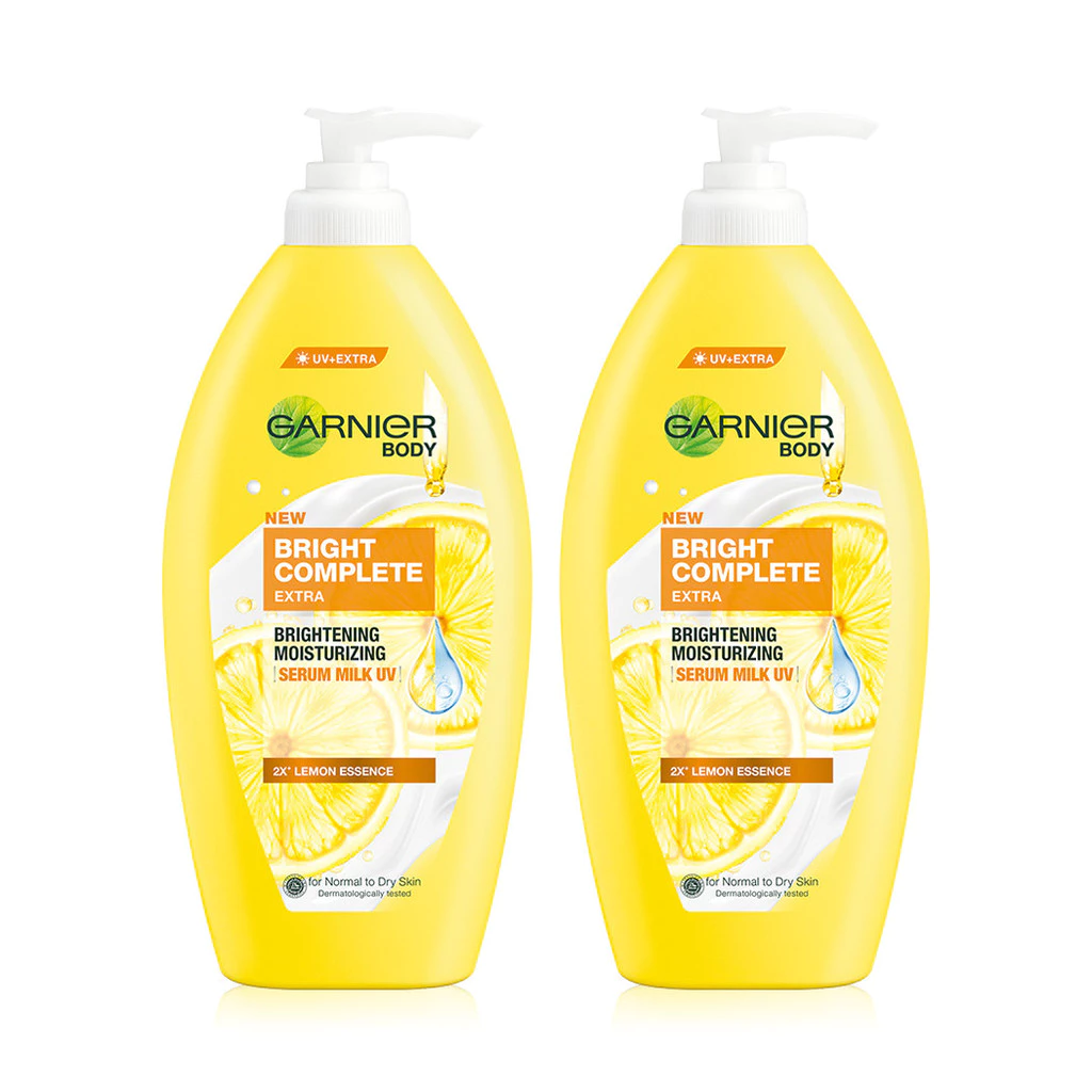 Garnier Bright Body ผลิตภัณฑ์บำรุงผิวกาย 400ml แพ็คคู่ ขาวกระจ่างใส thumbnail 4