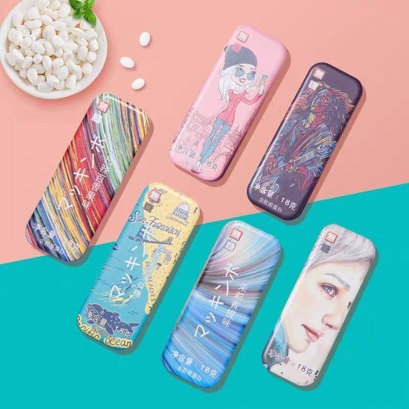 McKenbao กล่องดีบุกแบบพกพามิ้นต์ปราศจากน้ําตาล 18g * 212.17