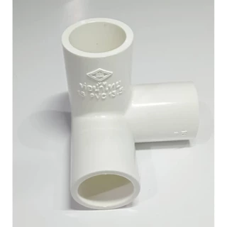 สามทางมุมสีขาว ข้อต่อสามทางฉาก PVC สีขาว ยี่ห้อ ท่อน้ำไทย ขนาด 1/2 3/4 และ 1 " (4หุน 6หุน และ 1นิ้ว)