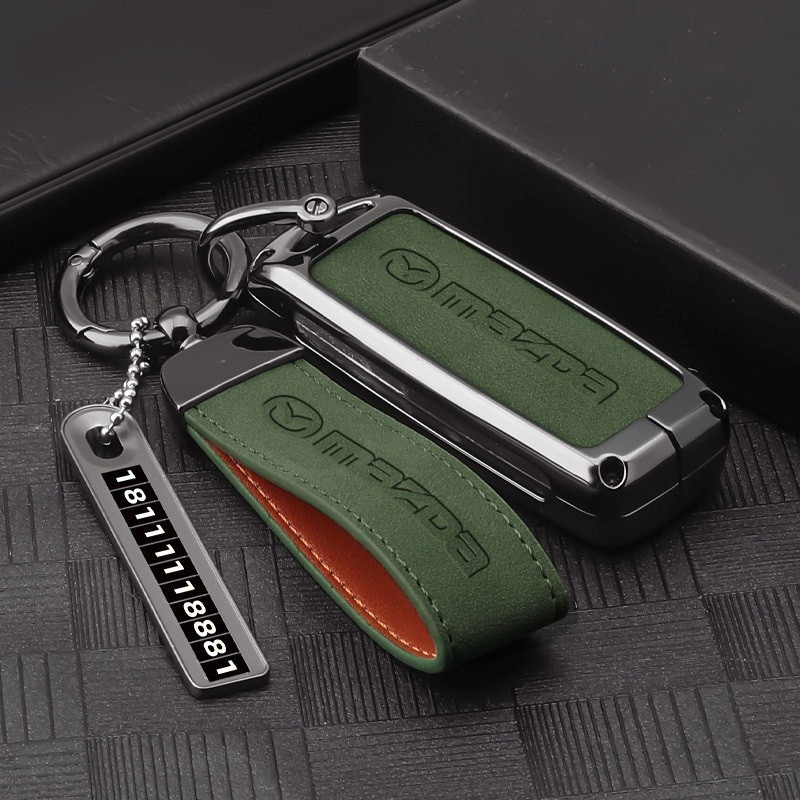 Mazda ฝาครอบกุญแจรถโลหะผสมฝาครอบรถ Fit สําหรับ MAZDA 2 3 5 6 2017 Cx-4 Cx-5 Cx-7 Cx-9 Cx-3 Cx 5 234-