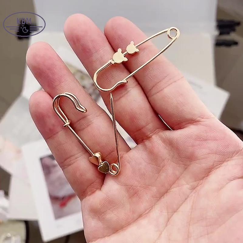 KBM Vintage Gold สี.Simple Star Bear เข็มกลัดทรงหกเหลี่ยม กันแสงสำหรับกางเกงยีนส์ - รูปที่ 5