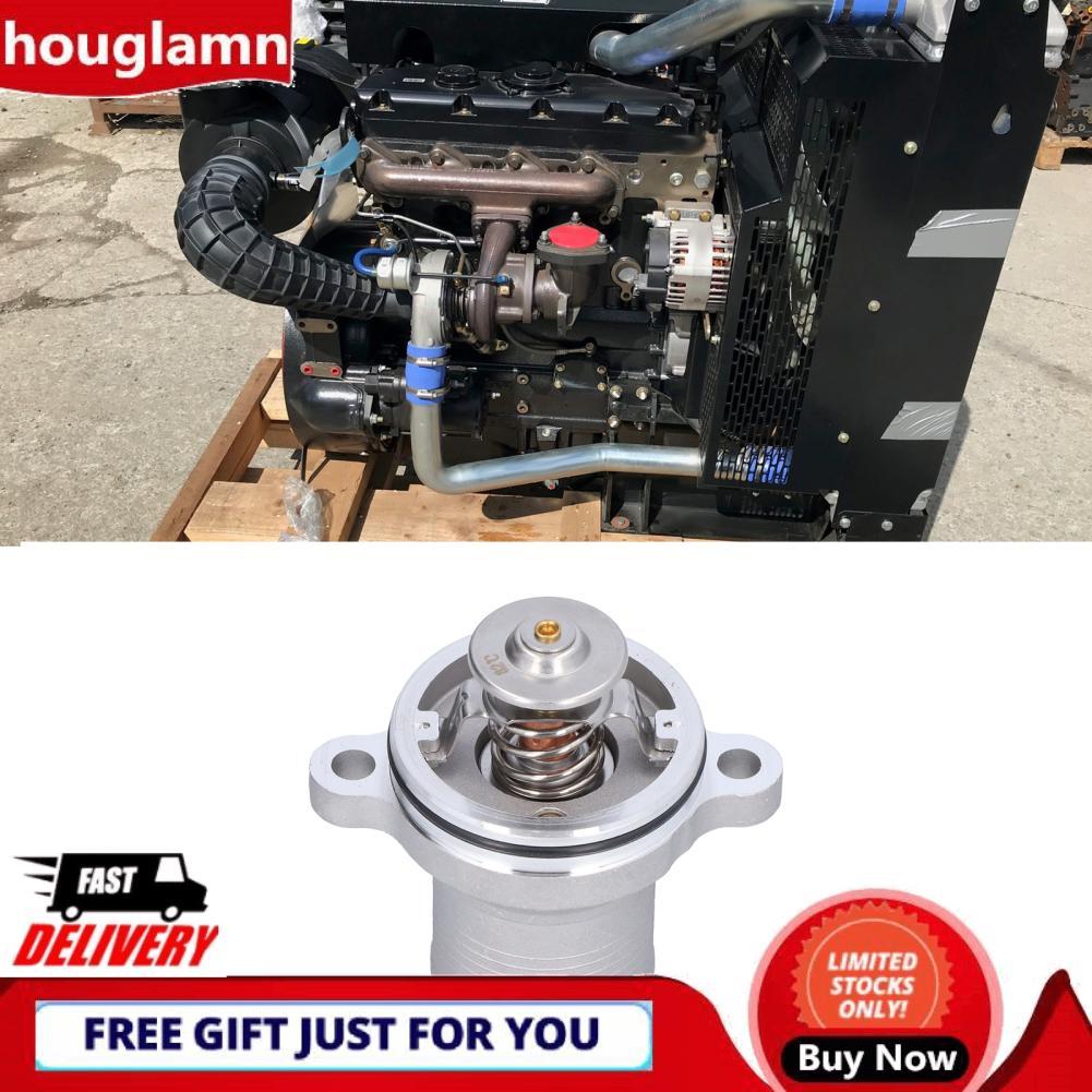 Houglamn Houglamn รถ Thermostat สำหรับ 4133L507 อลูมิเนียมเครื่องยนต์ Coolant Perkins 1104DE44T 1104