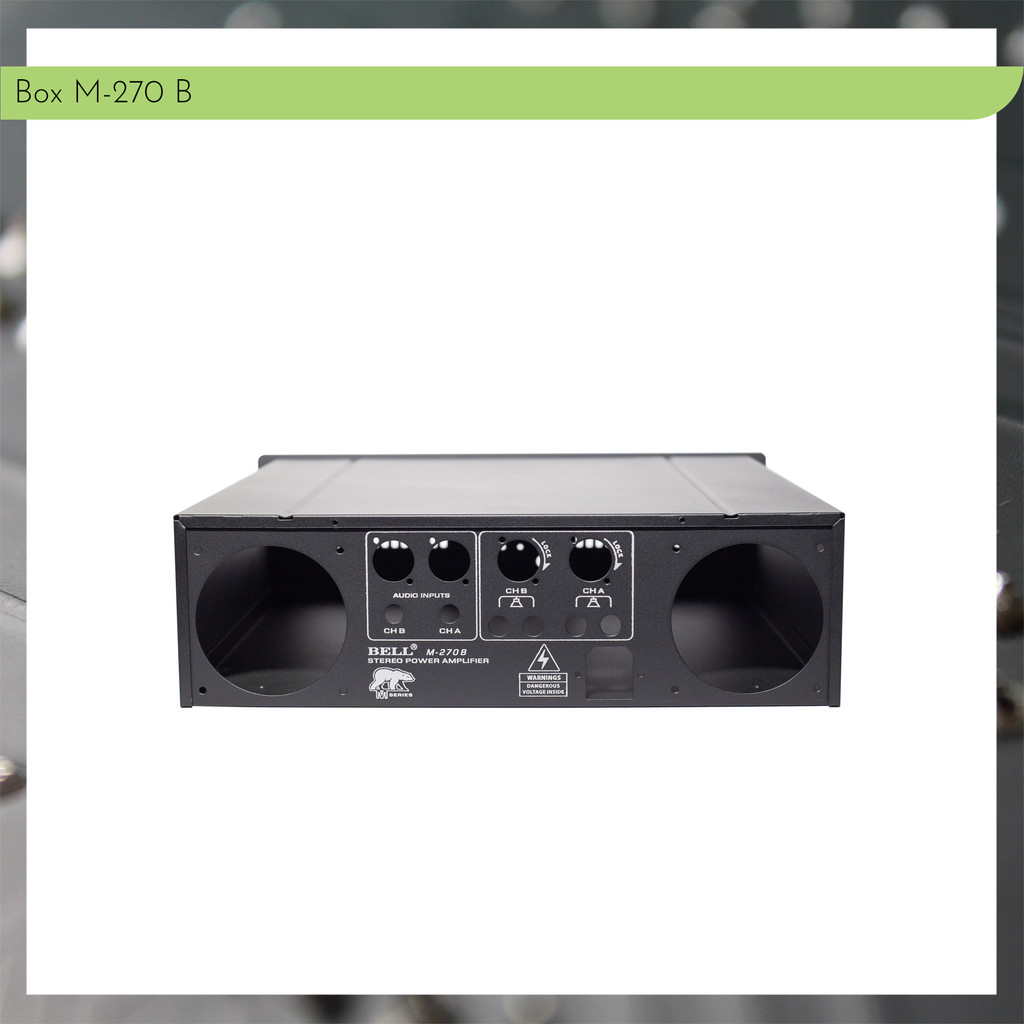 กล่องเพาเวอร์แอมป์ M-270B M 270 B 270B BELL ปลอกเปล่า 10A 10 A