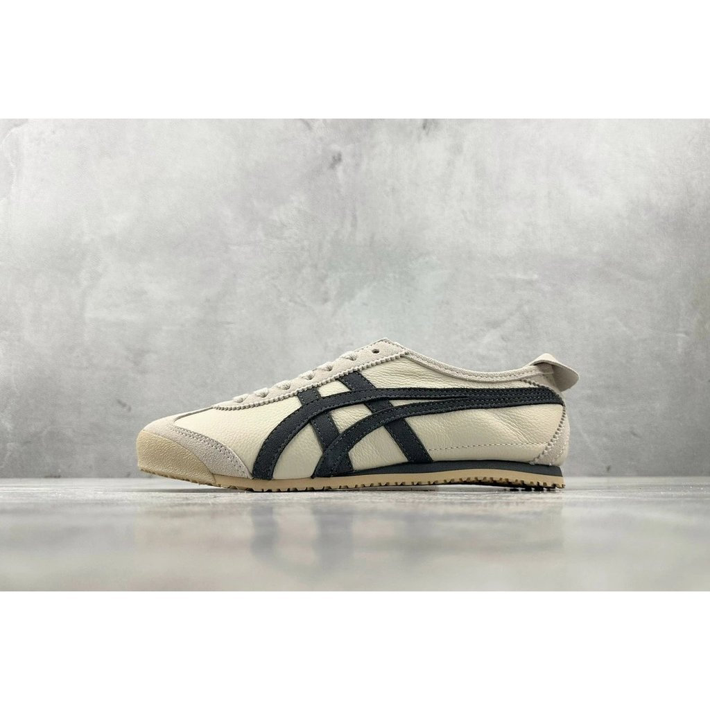 Onitsuka Tiger Onitsuka Tiger Mexico 66 ผู้ชายผู้หญิงรองเท้าแบนรองเท้าผ้าใบรองเท้ารองเท้าสบายๆนุ่มสบ
