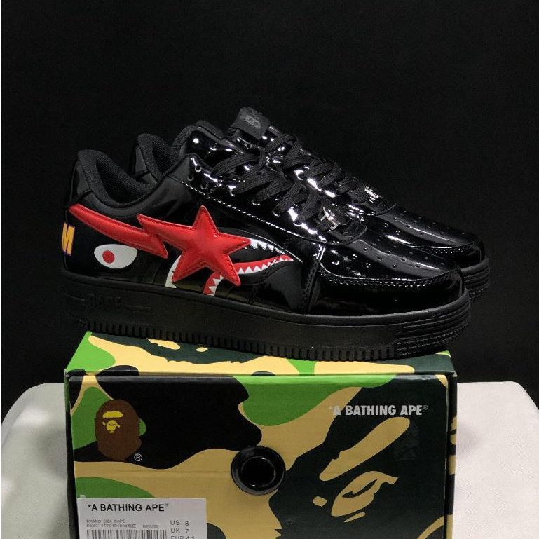 BAPE STA BAPE STA รองเท้าผ้าใบลําลองลายดาว เหมาะสําหรับใส่เล่นกีฬาและแฟชั่นคู่รัก