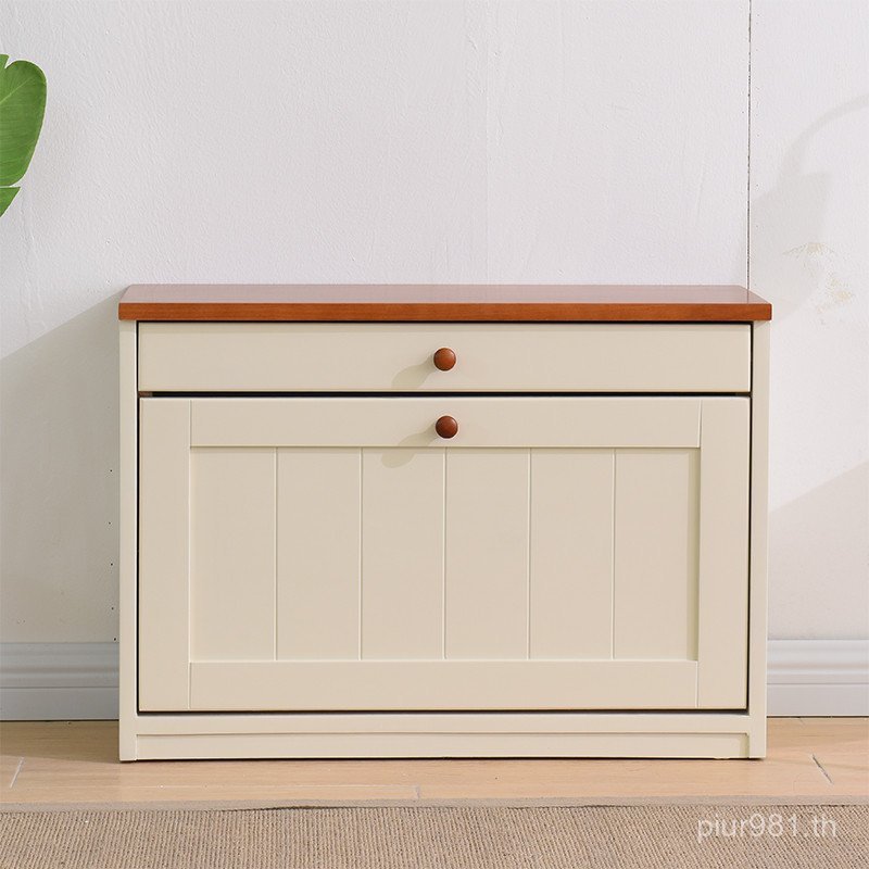 เปลี่ยนรองเท้าบางเฉียบ 8V สไตล์อเมริกัน Dumping ถังในครัวเรือน Entrance Storage Entrance ตู้รองเท้าเ