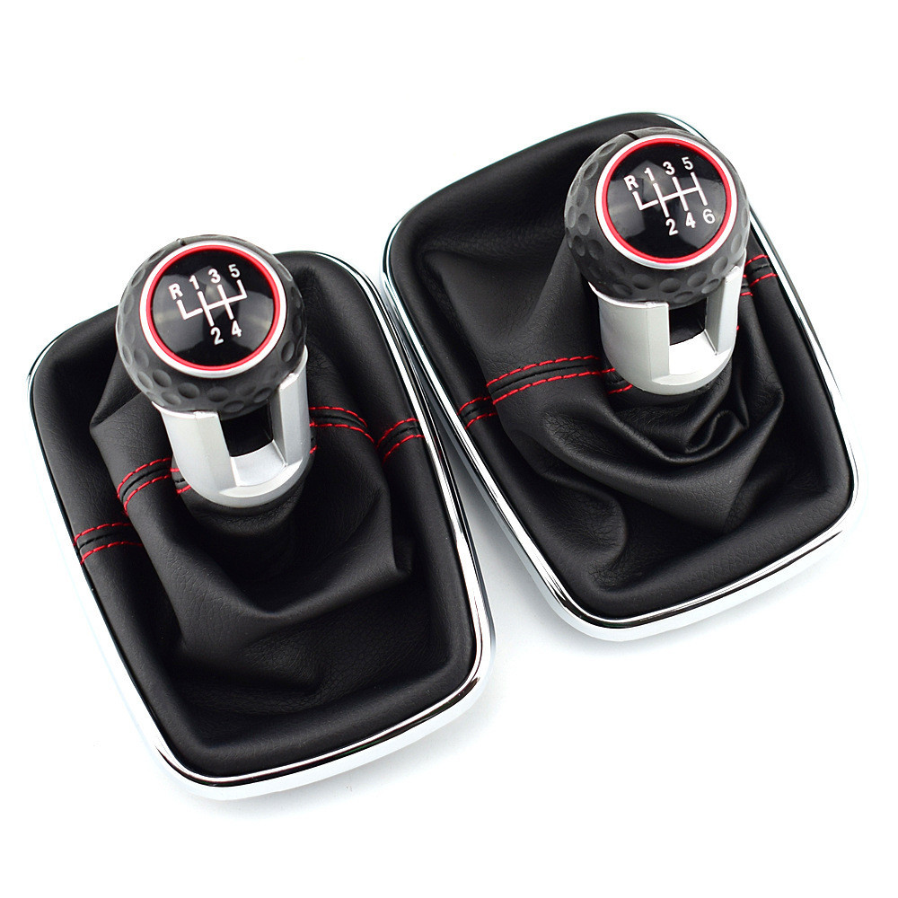 เหมาะสําหรับ Bora Golf 4 Bora Gear Shift Lever Handball Shift Dust Cover GTI Gear Head Red Factory R