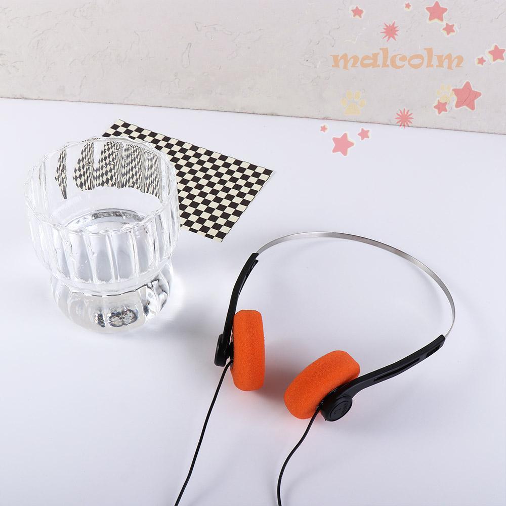 MALCOLM Retro Feelings Headphone, Vintage 3.5mm Underwire Headphone, Fashion Over Ear 80s 90s Wired 