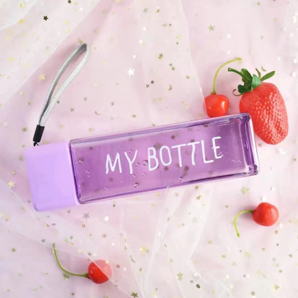ขวดน้ำพลาสติก Tumbler 500ml ขวดใสใช้ซ้ำได้ สำหรับน้ำผลไม้ นม ชา thumbnail 6