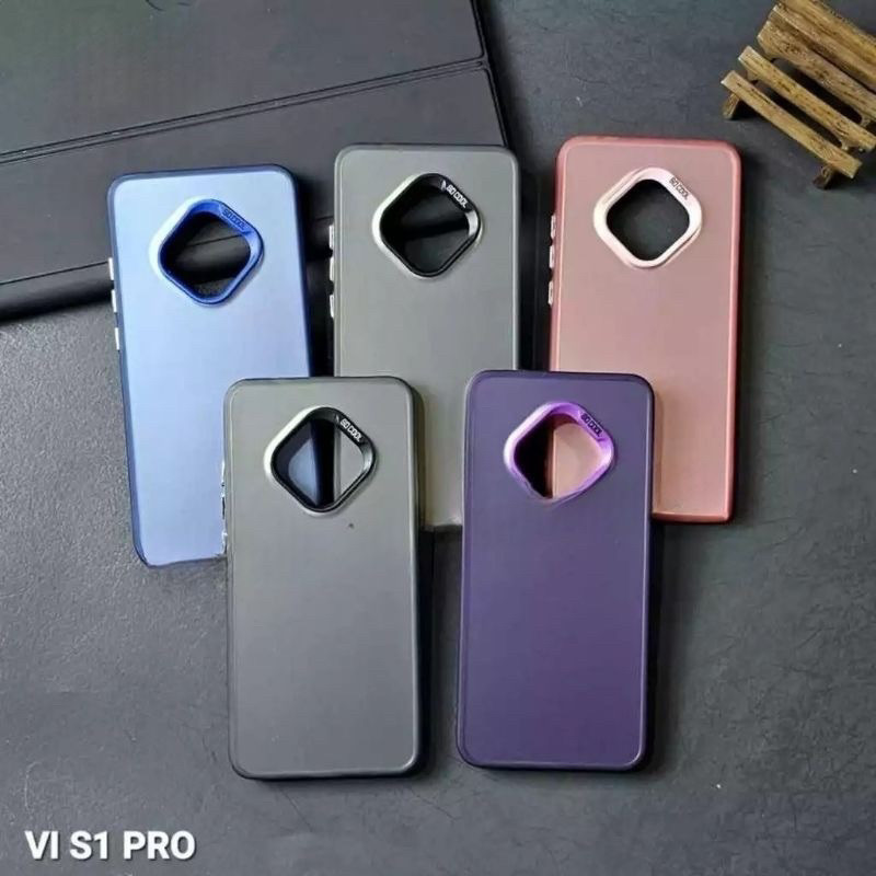 || SLICON/CASE VIVO S1/VIVO S1 PRO CASE IMD HYBRID PLATE HOLOGRAM HARDCASE