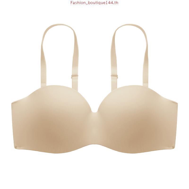 Sabina Soft Doomm Level 3 เสื้อชั้นใน เกาะอก  ไร้โครง รหัส SBH9500C3 - สีเนื้อเข้ม