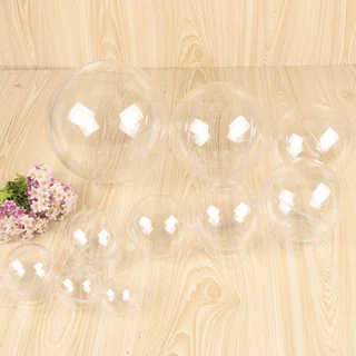 COZII 1pcs โปร่งใสรอบ Ball คริสต์มาสงานแต่งงานตกแต่ง Candy ดอกไม้ลูกตกแต่งบ้าน Drop Ball