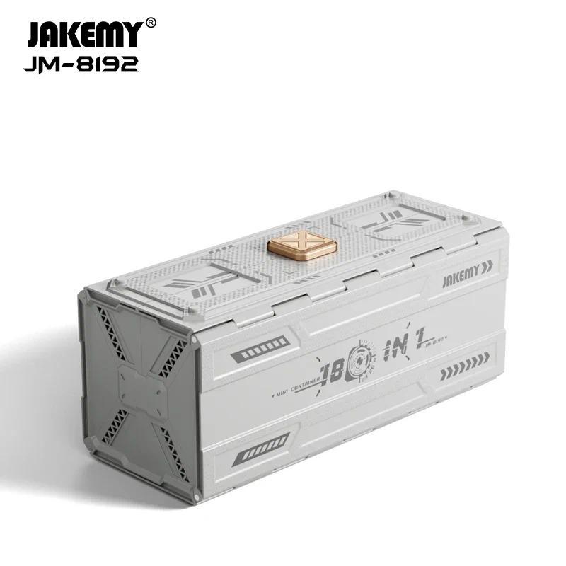 JAKEMY JM-8192 180-IN-1 Precision ไขควงชุดแม่เหล็ก Torx Slotted Bits สําหรับโทรศัพท์แท็บเล็ตพีซีแว่น