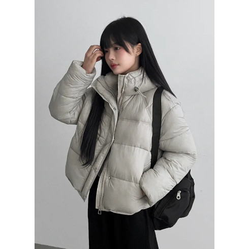 HOODED SHORT PUFFER JACKET – EVERYDAY WINTER ESSENTIAL