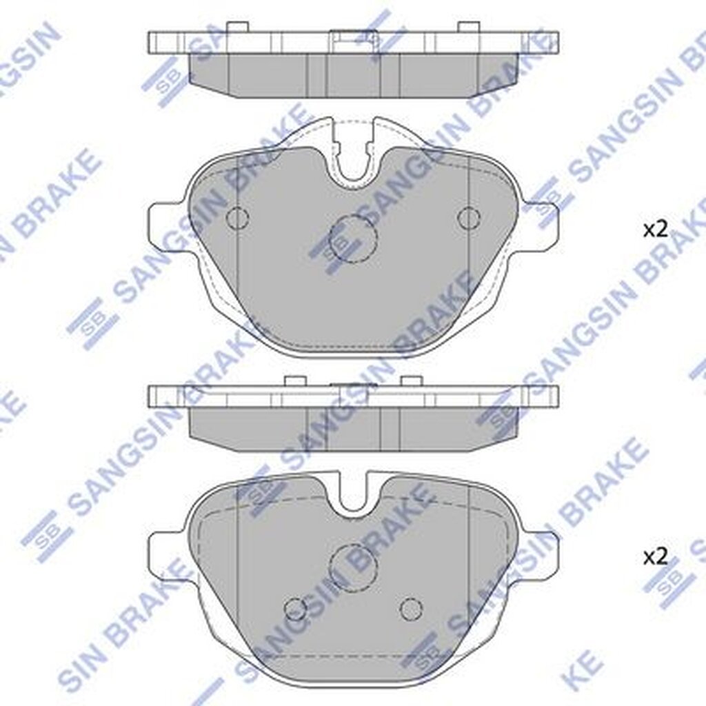 ผ้าดิสเบรคหลัง BMW SERIES5 F10 G30 SERIES7 G11 G12 i8 I12 X3 F25 G01 X4 F26 G02 X5 G05 Z4 E89