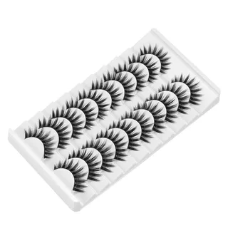 【จัดส่งจากประเทศไทย】PICKZEN ขนตาปลอม, Handmade Natrual Long Faux Mink Lash, Beauty Dramatic Full Strip Cruelty-free Eye เครื่องมือแต่งหน้าขนตา Extension