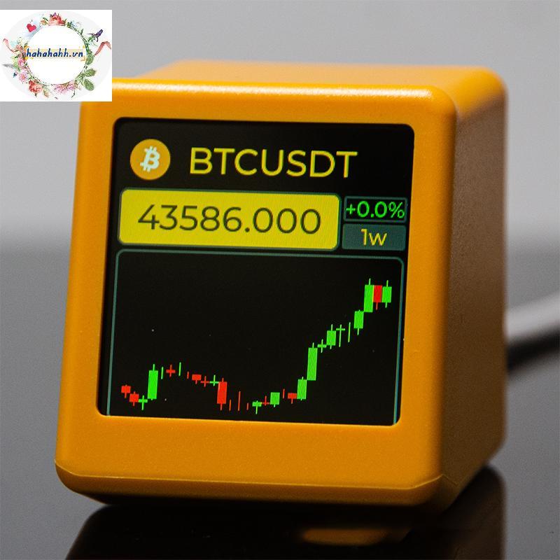 Haha NerdMiner BitCoin Crypto,หุ้น,Futures,อัตราแลกเปลี่ยนสกุลเงิน,ราคา Tracker Ticker,Time Clock We