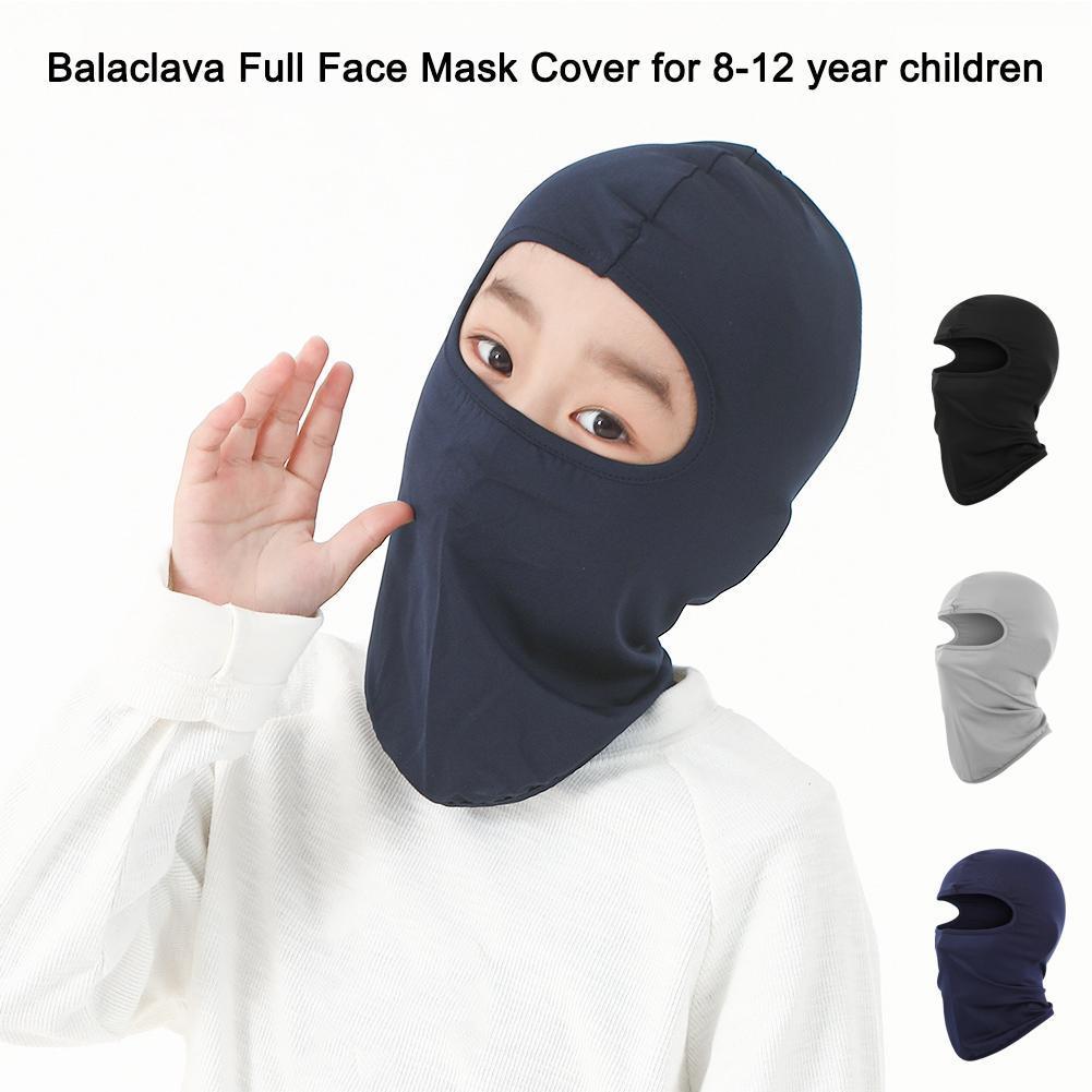 กลางแจ้งเด็ก Beanies ชายหญิง Full Face หน้ากากทหาร Windproof หมวกกันน็อกยุทธวิธีหมวกสกี W7d7