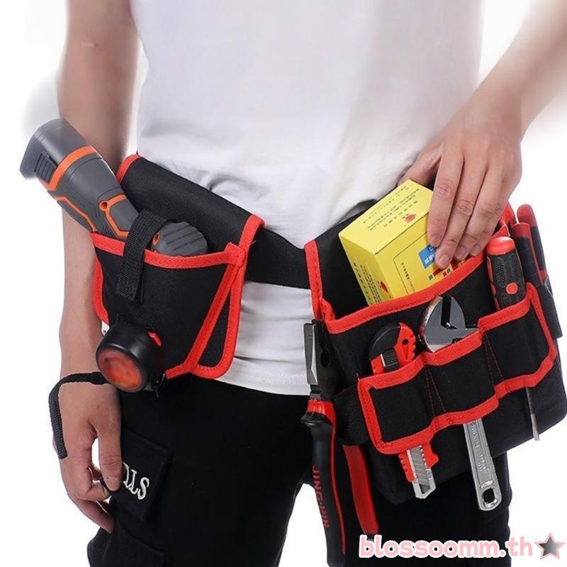 BLOSS Professional หมุนเอวกระเป๋าเครื่องมือ Heavy Duty ผ้าใบก่อสร้างสําหรับ Craftmen