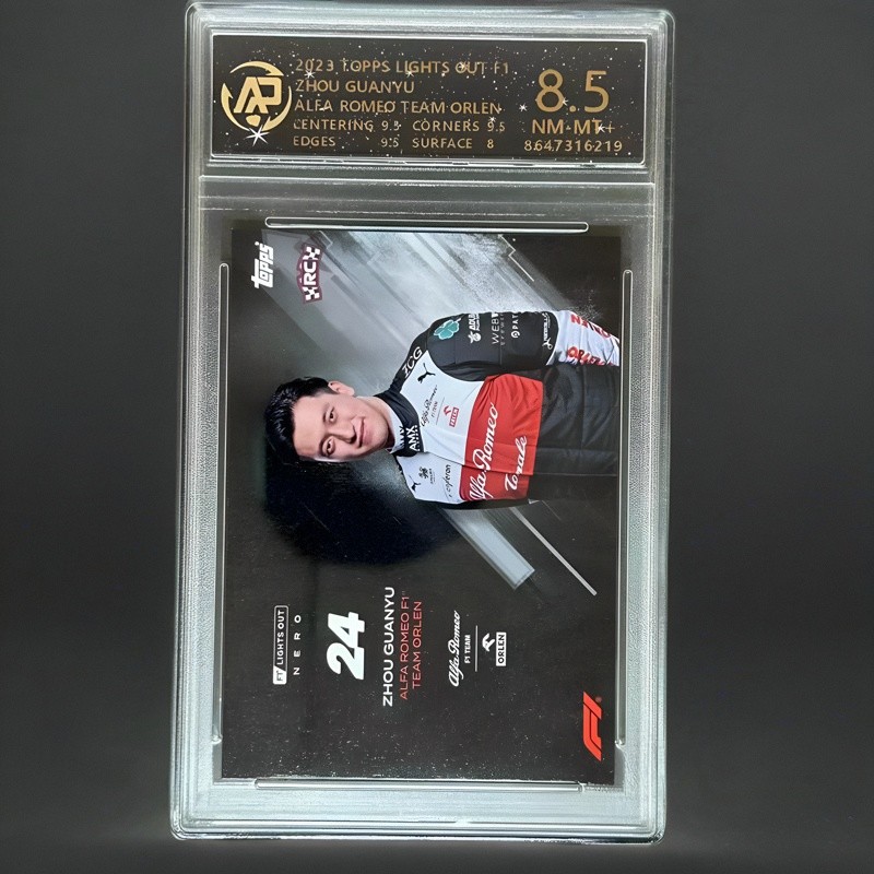 【พร้อมส่ง】Zhou Guanyu F1 Star Card Grading Kapanini TOPPS Star Card Boy Gift As Graded Card