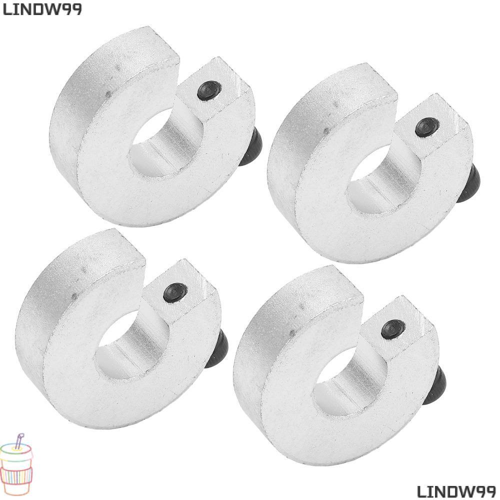 LINDW 4 ชิ้นเพลาล็อคปลอกคอ, SBR16 อลูมิเนียมอัลลอยด์ Anodized Linear Rail Stop Collar, Precision|SBR